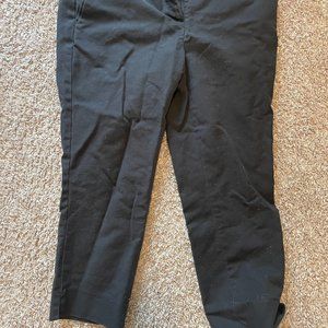 Cropped black dress pants